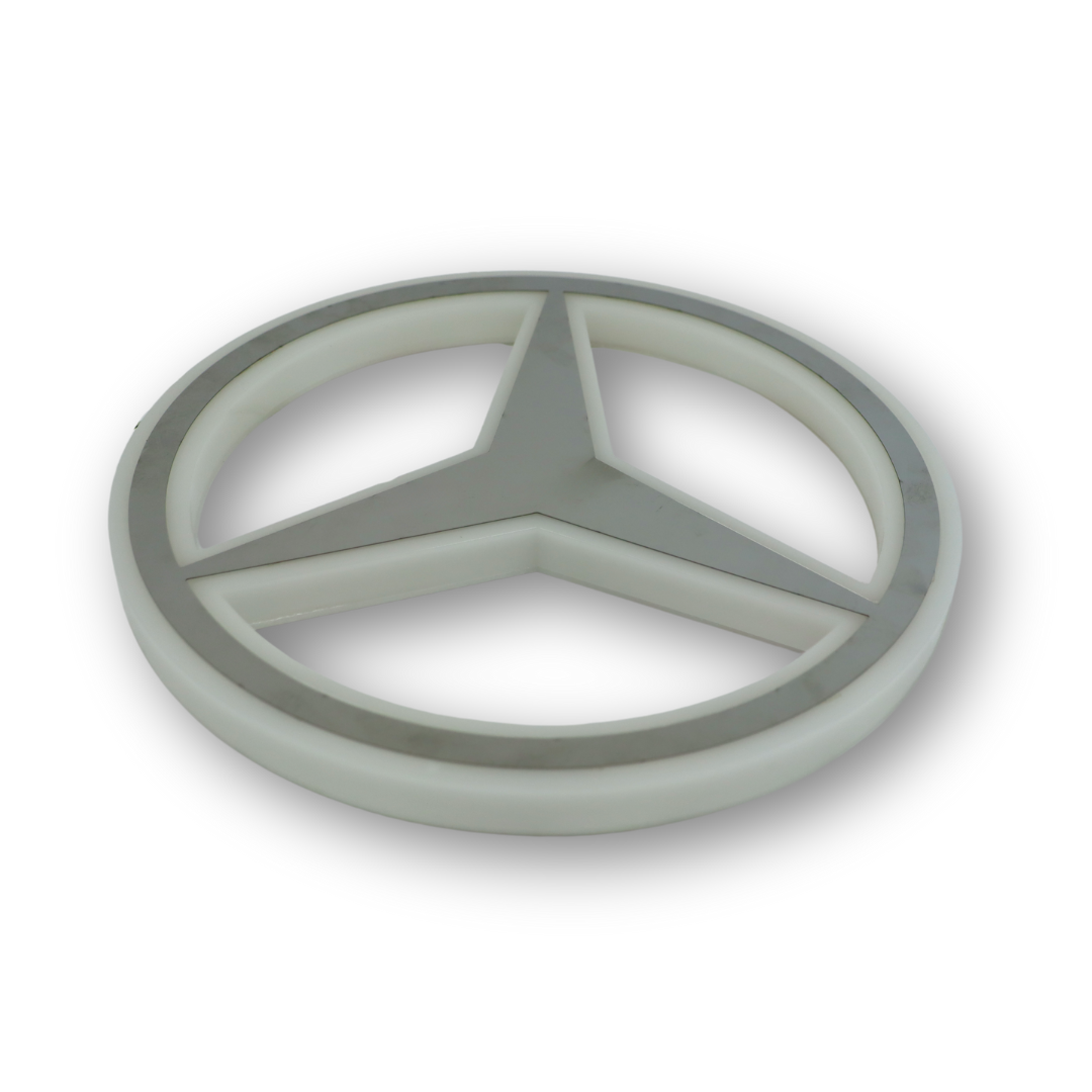 Фонарь декоративный диодный  MERCEDES - синий (Ø-300мм*20мм)