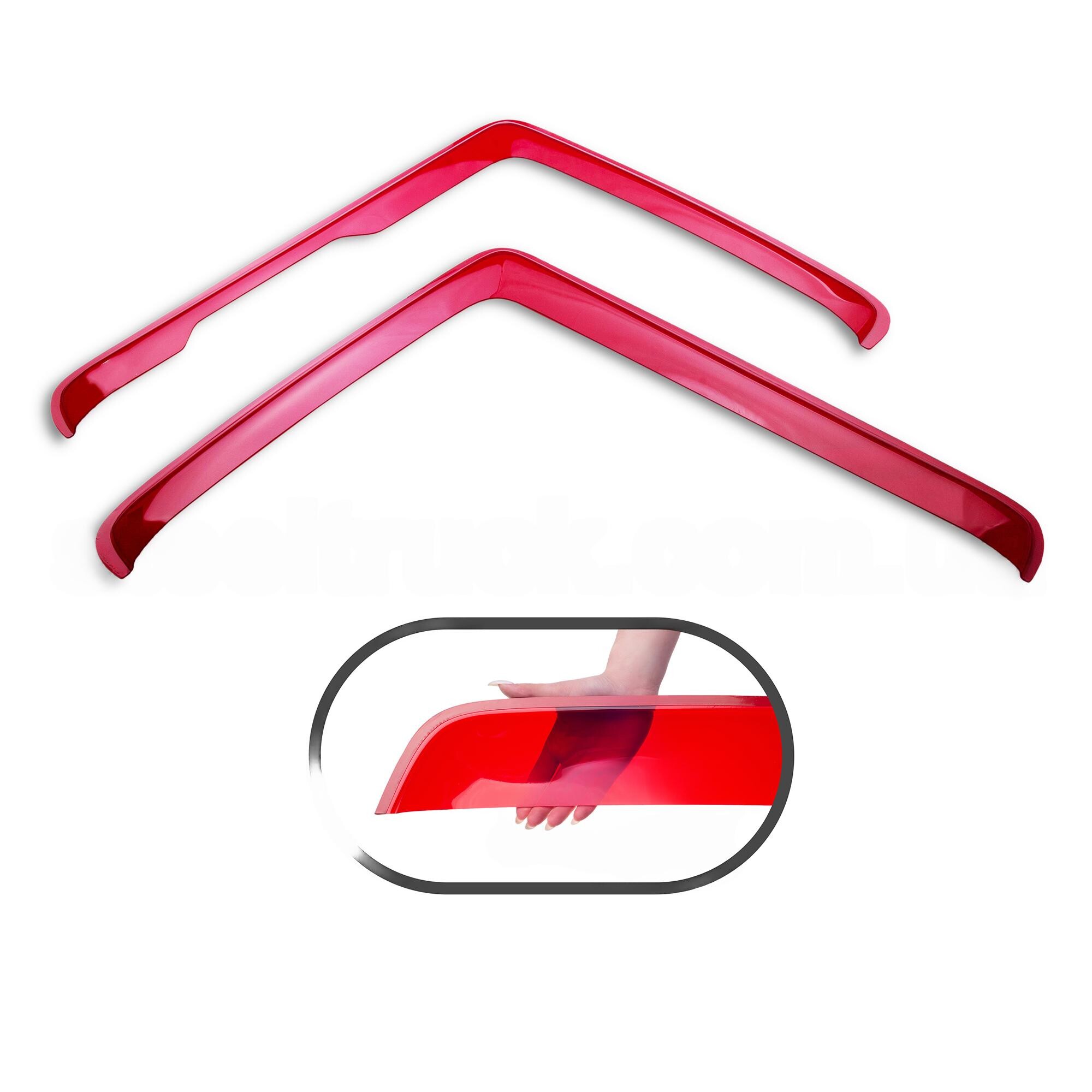 Ветровик MAN TGA \скотч\красный\ Ветровик MAN TGA \скотч\красный\