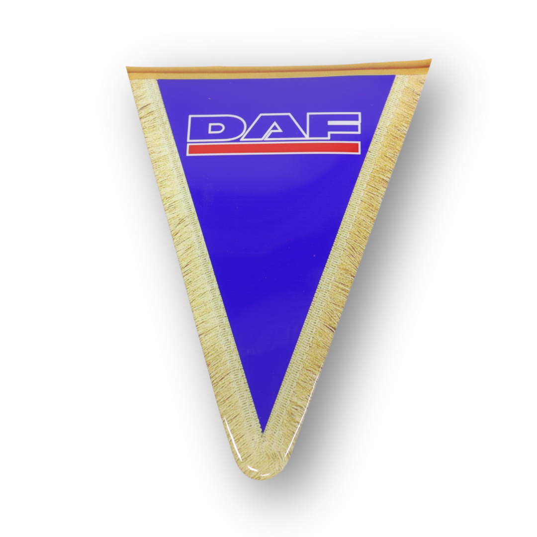 Декоративна наклейка трикутний напис DAF синій