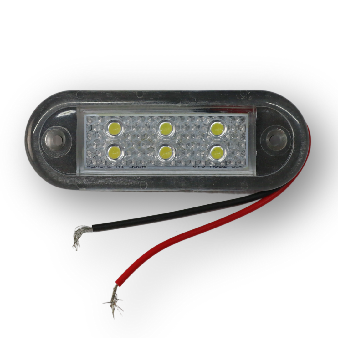 Фонарь габаритный белый LED 12-24V