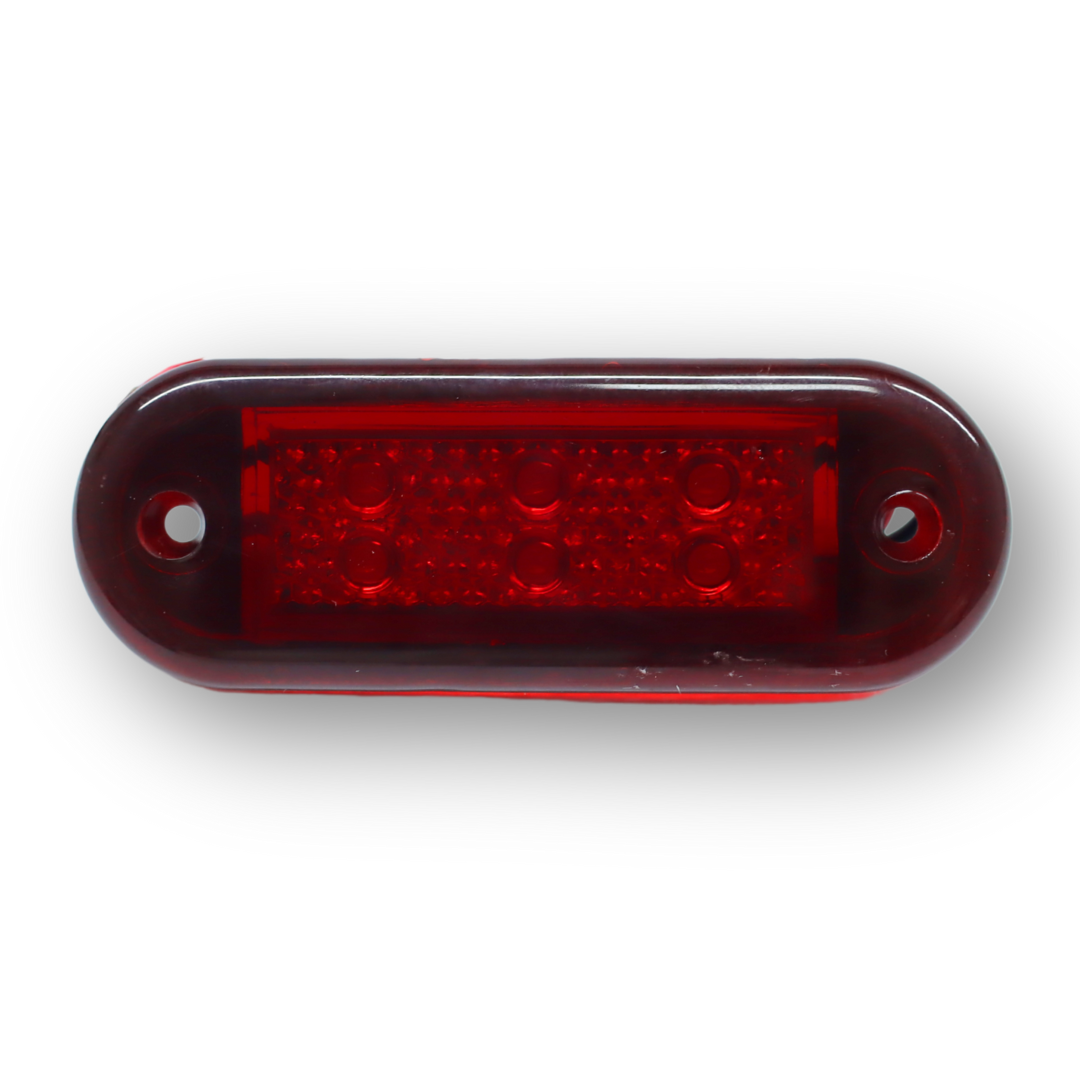 Фонарь габаритный красный LED 12-24V