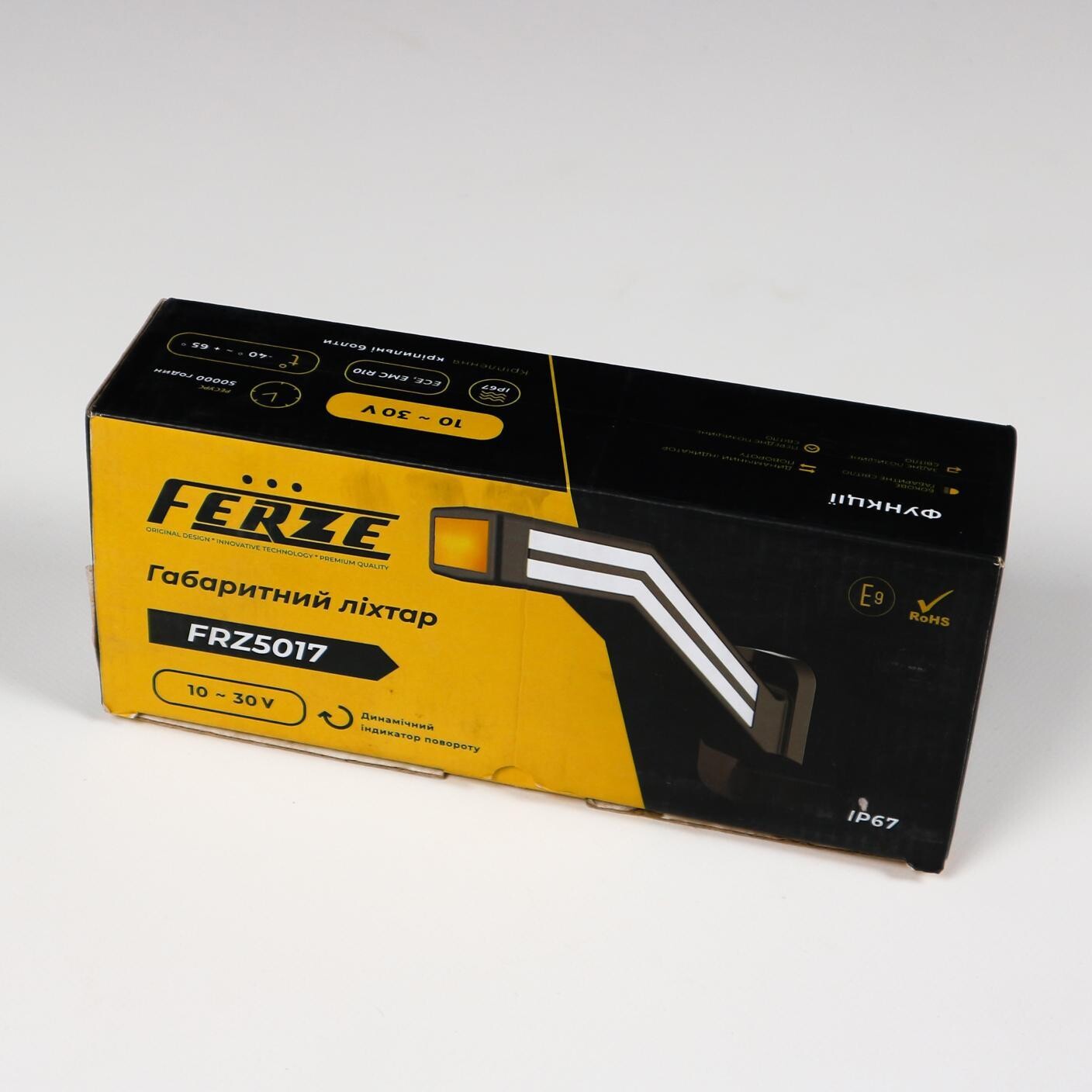 Фонарь габаритный рог 19 см LED 10-30 V бег указ.повор. \левый \FR\ Фонарь габаритный рог 19 см LED 10-30 V бег указ.повор. \левый \FR\