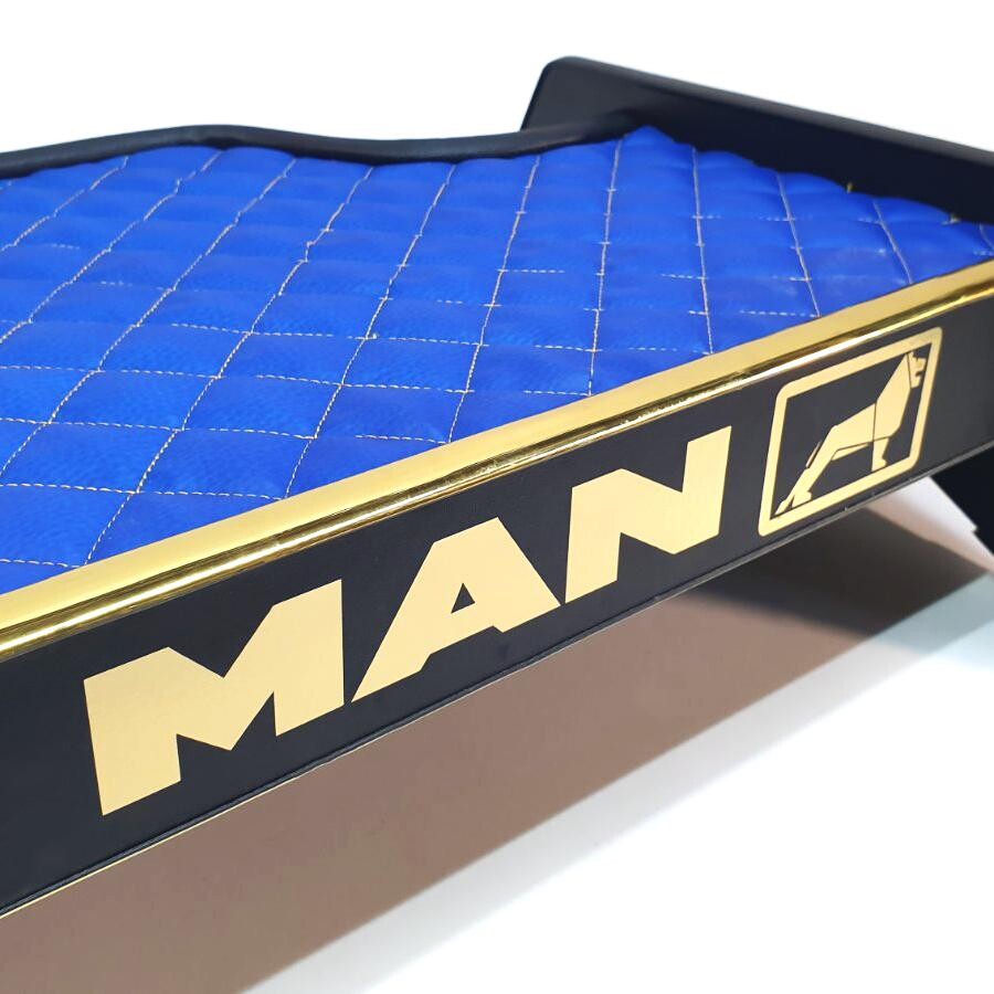 Полка кабины MAN TGA XL бежевая\ST- Экокожа стёжка\