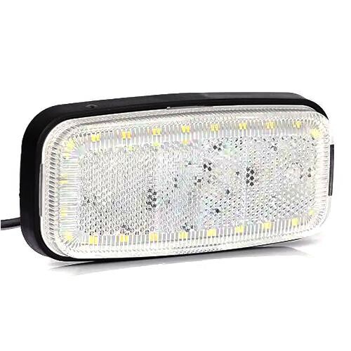 Ліхтар габаритний діодний білий 12-36 V\24 діода\123*56мм Ліхтар габаритний діодний білий 12-36 V\24 діода\123*56мм