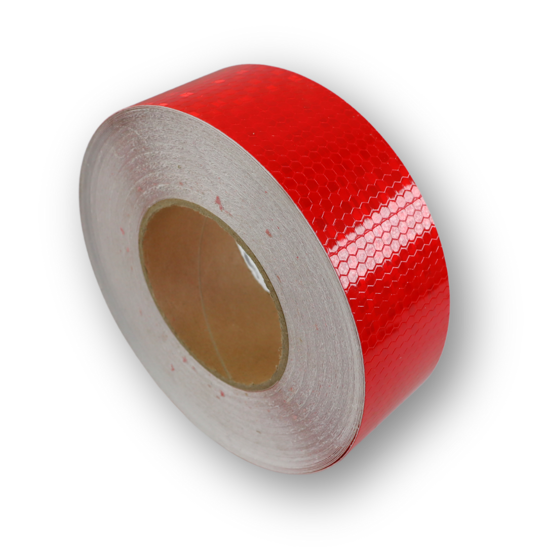 Лента светоотражаящая на бумажной основе PVCM-R, красная Лента светоотражаящая на бумажной основе PVCM-R, красная