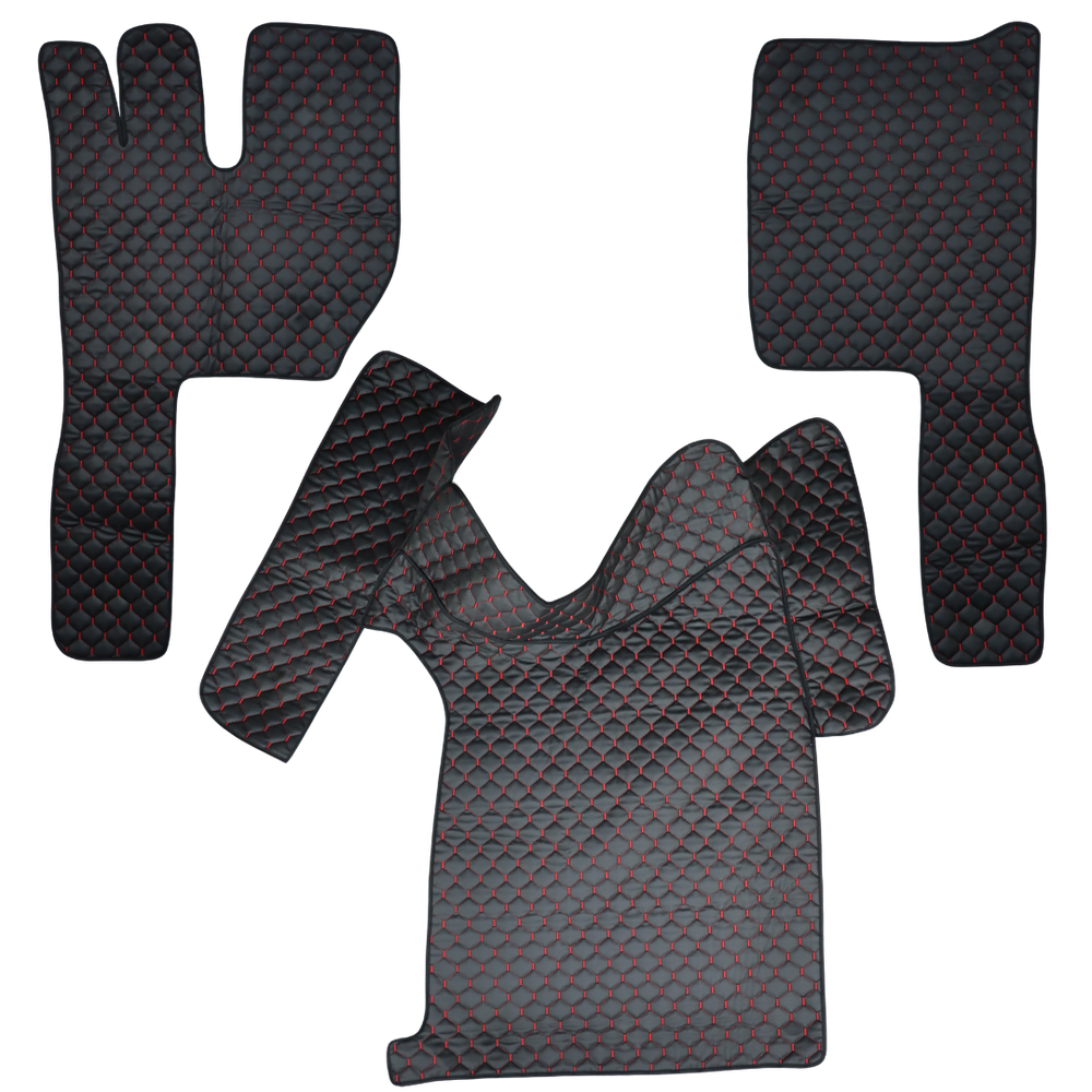 Килимок Екошкіра VOLVO FH 2003-2013; МКПП, чорний, перфорація Килимок Екошкіра VOLVO FH 2003-2013; МКПП, чорний, перфорація