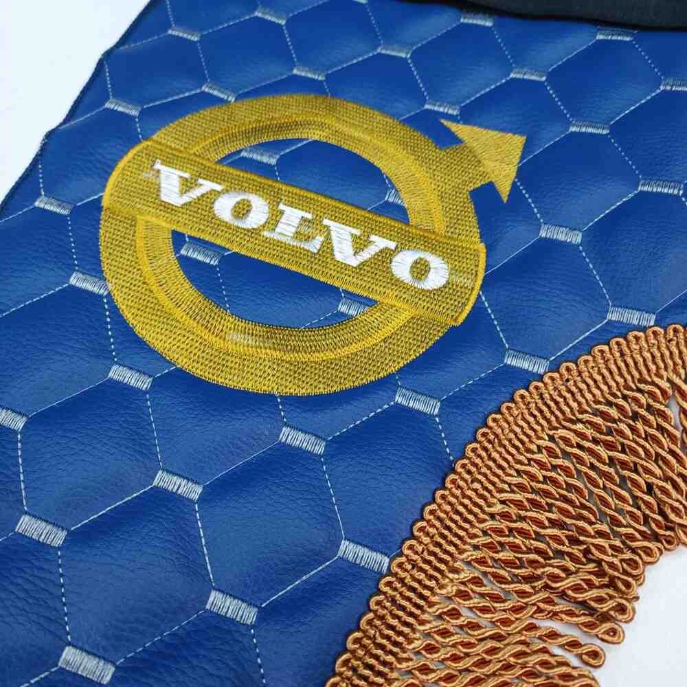 Шторка лоб+ косынки+ спальник+ ночные Экокожа VOLVO синяя
