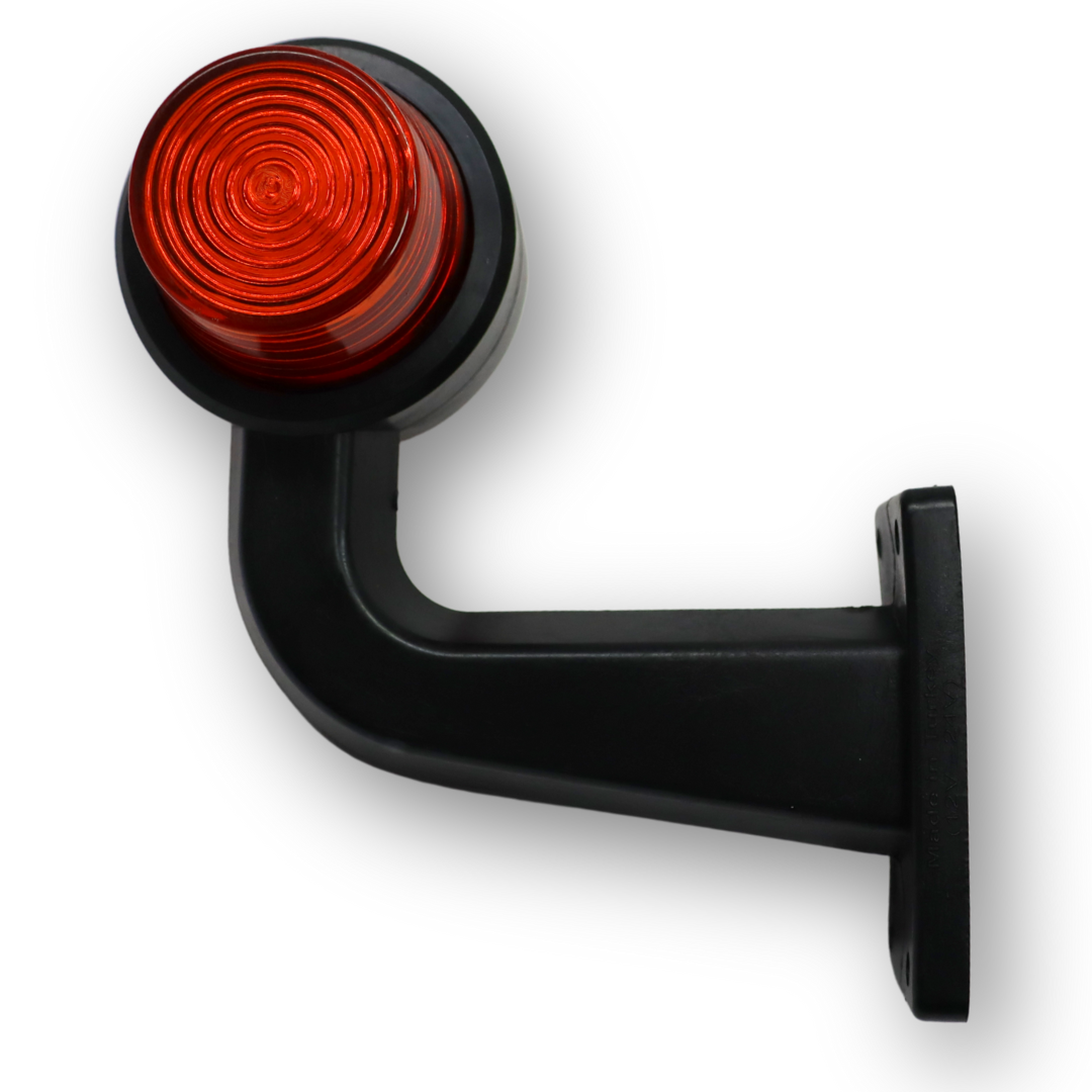 Фонарь габаритный рог LED кривой 18 диодов \красно-желтый \F.PLAS\ Фонарь габаритный рог LED кривой 18 диодов \красно-желтый \F.PLAS\