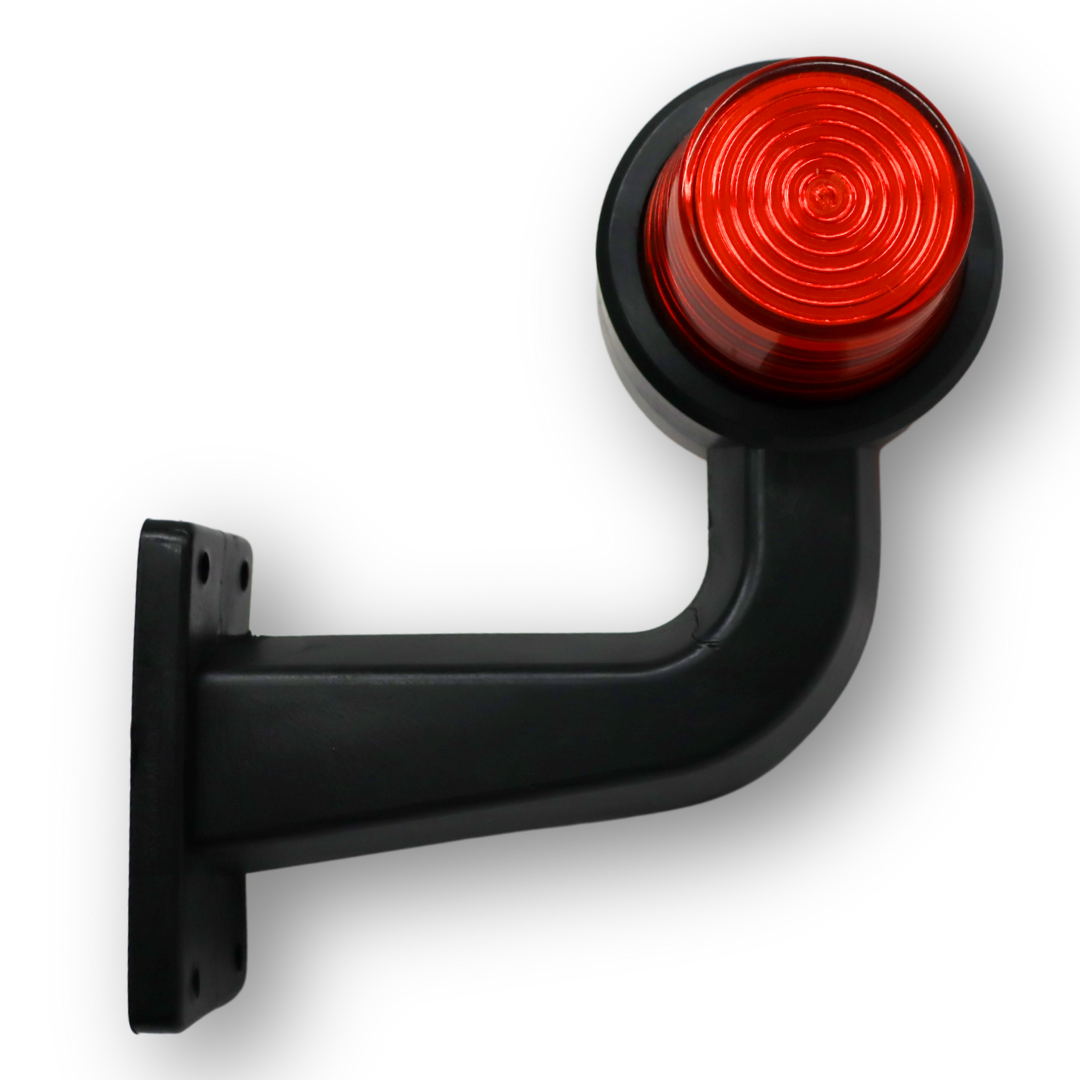 Фонарь габаритный рог LED кривой 18 диодов NEON \желтый-желтый \F.PLAS\