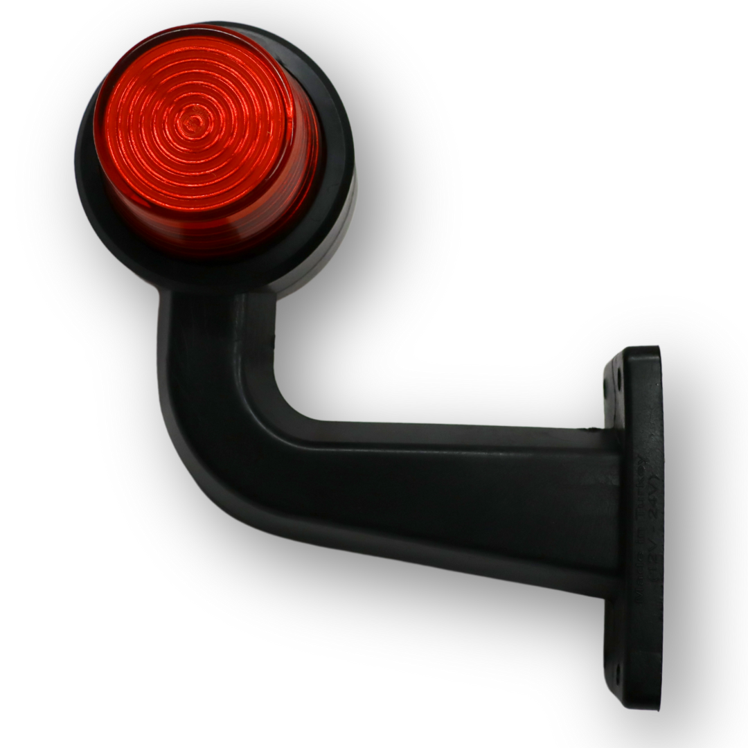 Фонарь габаритный рог LED кривой 18 диодов NEON \желтый-желтый \F.PLAS\