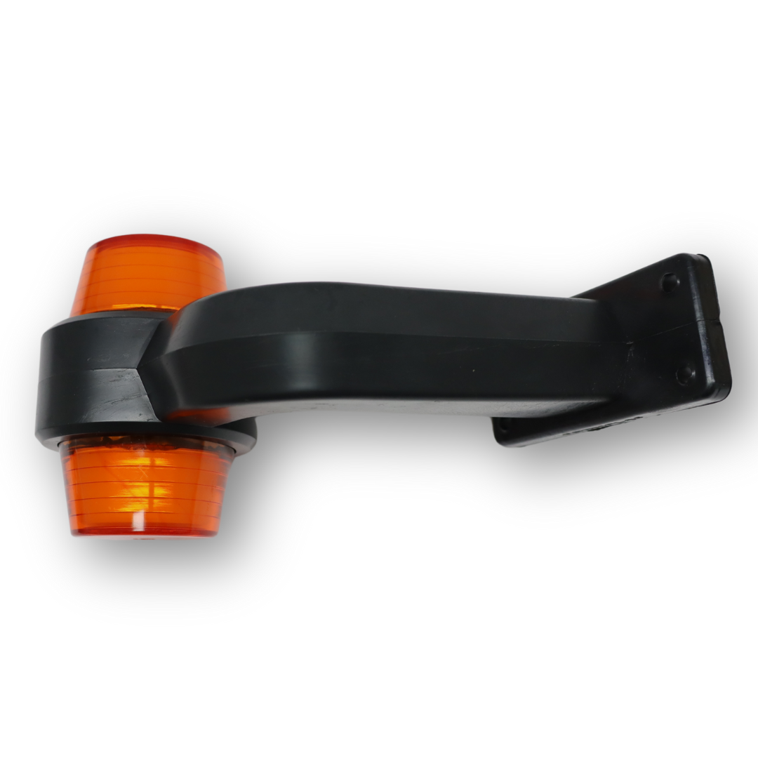 Фонарь габаритный рог LED кривой 18 диодов NEON \желтый-желтый \F.PLAS\