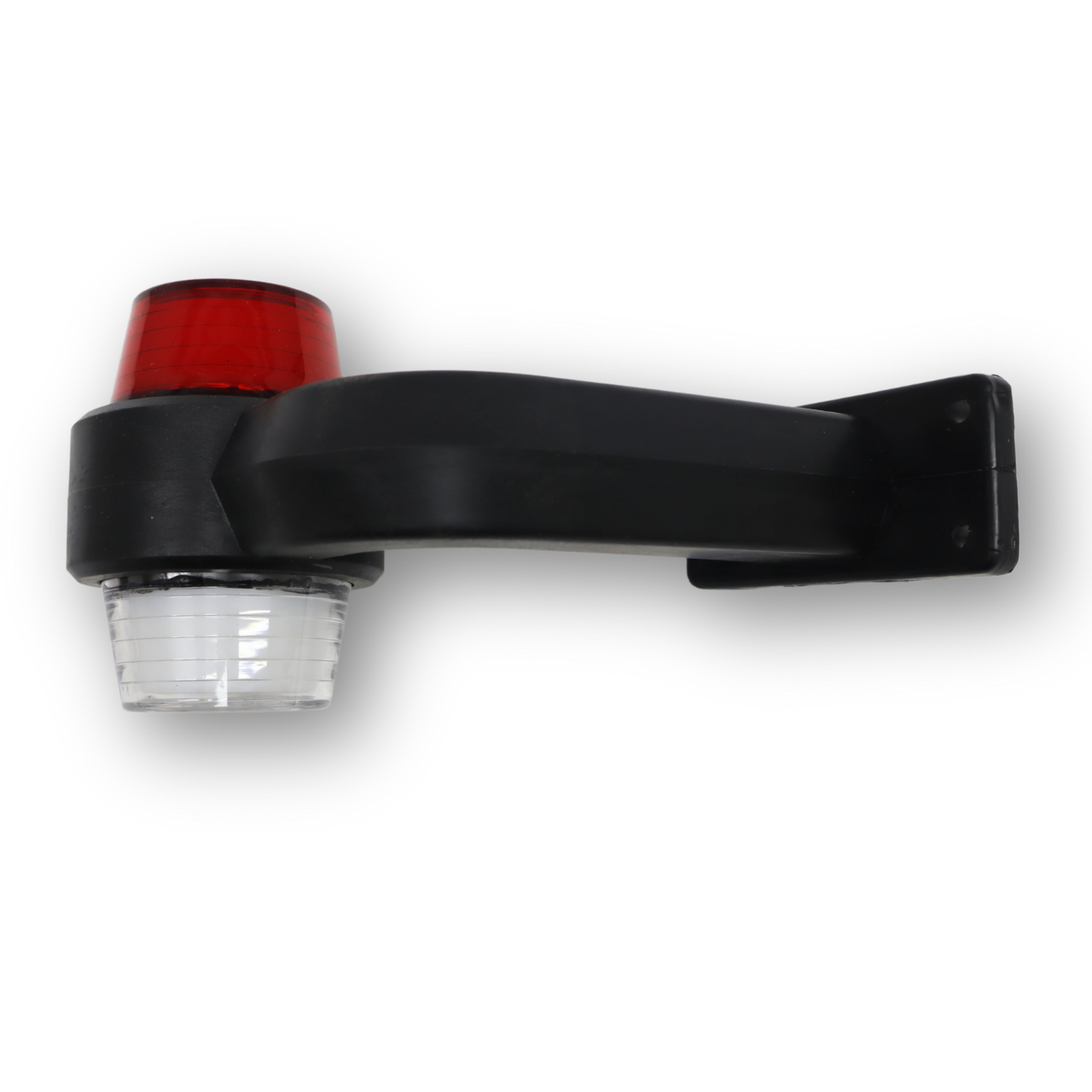 Фонарь габаритный рог LED кривой 18 диодов \красно-белый NEON \F.PLAS\ Фонарь габаритный рог LED кривой 18 диодов \красно-белый NEON \F.PLAS\