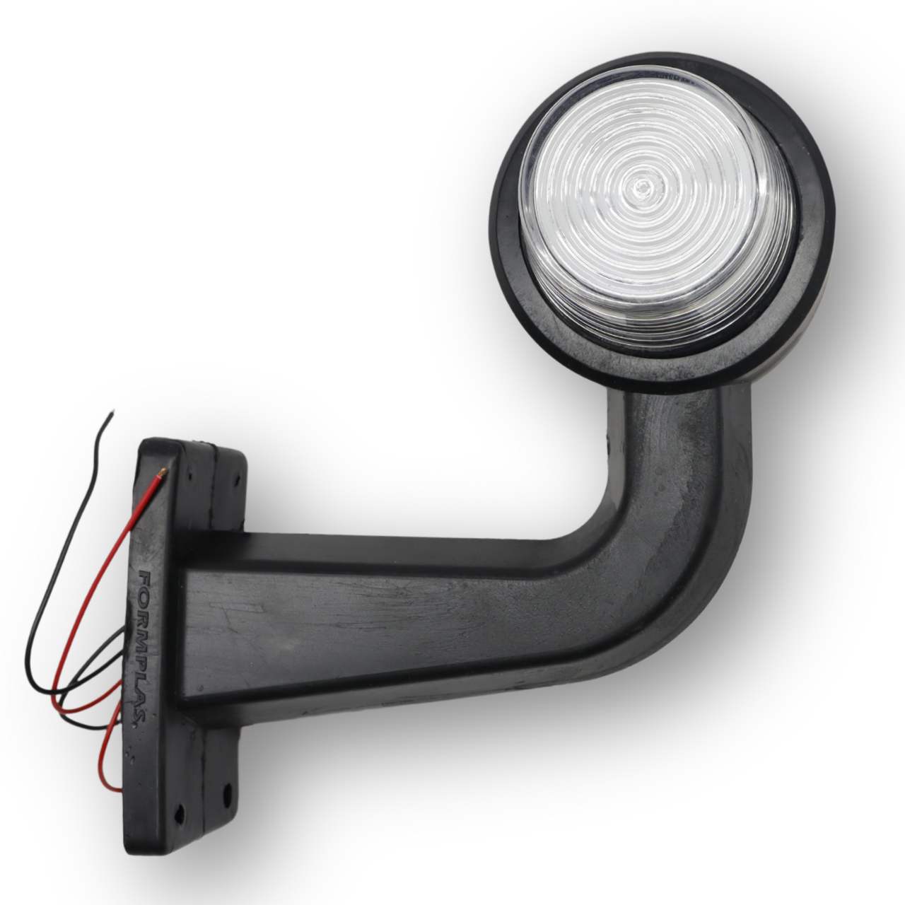 Фонарь габаритный рог LED кривой 18 диодов \красно-белый NEON \F.PLAS\ Фонарь габаритный рог LED кривой 18 диодов \красно-белый NEON \F.PLAS\